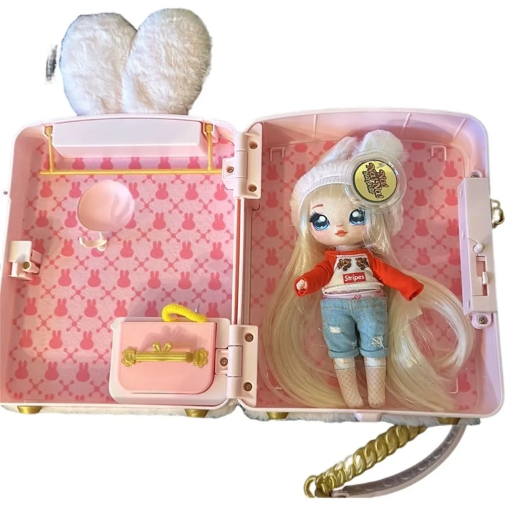 MGA Na! Na! Na Hard Carry Case Rabbit Bunny Storage Bookbag Backpack for Dolls